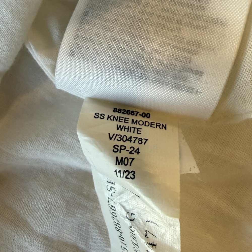 Banana Republic Laurel Linen Cotton Utility Dress V-neck Cover Up Medium White - Picture 8 of 12